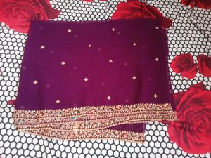 Purple Embroidered Kurta Set