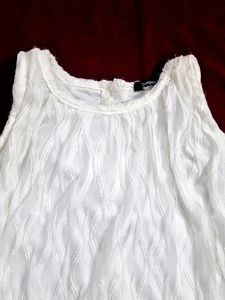 Girls Party Wear Dress White