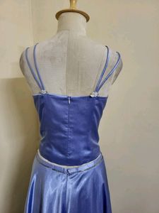 Lilac Satin Two-Piece Set