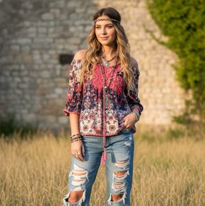 ✨Boho Dream Cold-Shoulder Top✨