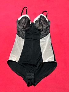 Black Lace Shaping Bodysuit