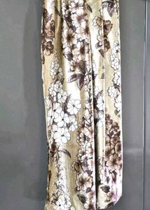 Floral Satin Curtain