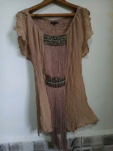 Beaded Fringe Top Size 32- 34 inches S/M