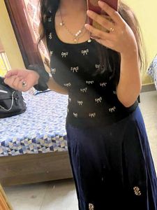 Classic Bow Black Tank