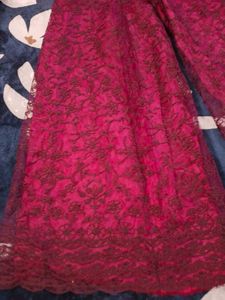 Magenta sharara with crop top