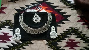 Elegant Silver Choker Set