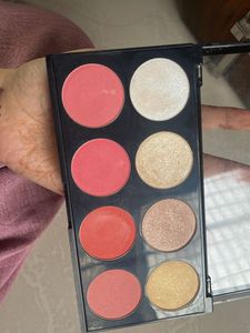blush and highlighter
