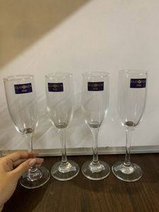 Long Wine 🍷🥂glass Set Of 4