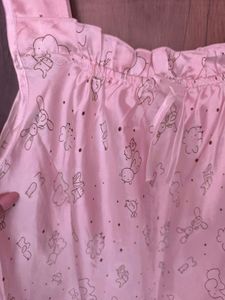 Cute Pink Nighty with Print
