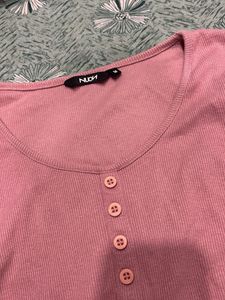 Pink Long Sleeve Top