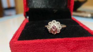 Floral Ring pure silver