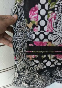 Floral pakistani patchwork dress