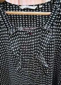 Chic Black &amp; White Sleeveless Top – Size L
