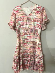 Patterned Mini Dress