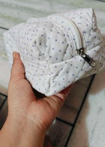 Polka Dot Quilted Cosmetic Bags