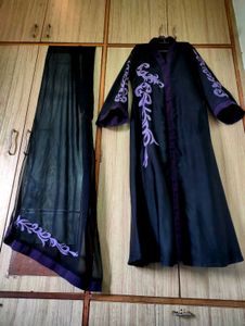 🖤💜Abaya With Stole