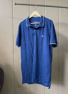 American Eagle Blue Polo Shirt