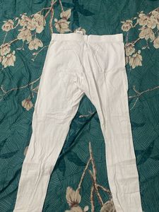 White Cotton Leggings