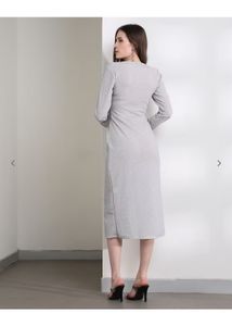 Silver Wrap Dress