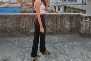 Black Flare Leg Pants