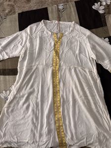 White Cotton Kurta