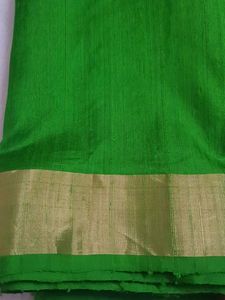 NEW Green Jute Silk Saree