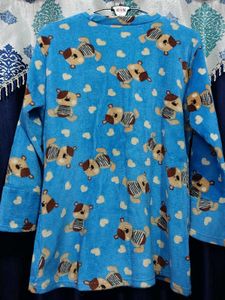 Cute Bear Print Warm Top