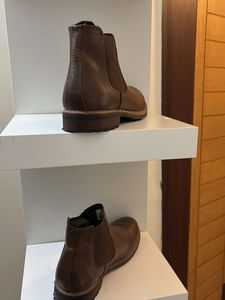 Men Mid Top Leather Chelsea Boots