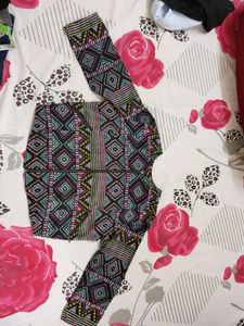 Patterned Zip-Up Jacket
