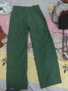 Green Straight Denim High waist