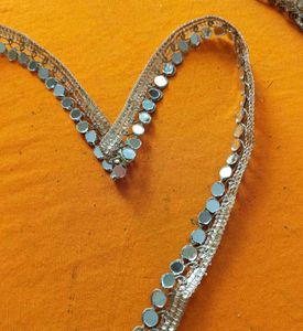 Mirror Embellished Lace New 10 meters