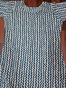 Stylish Blue & Beige Kurta