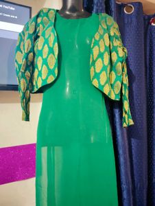 Elegant Kurta Inner Chudidar With Dupatta
