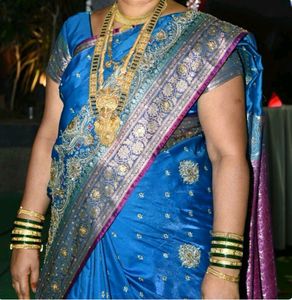 Chintamani Bridal Shalu with stitched blouse.