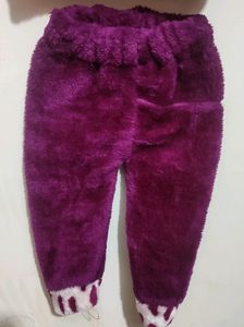 Purple Woolen 2 Pcs Set For Girl 9-12 Month