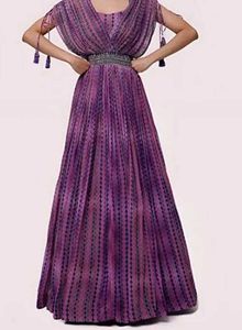 Elegant Purple Maxi Dress