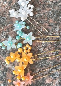 Floral Hair Pins - Set of 4