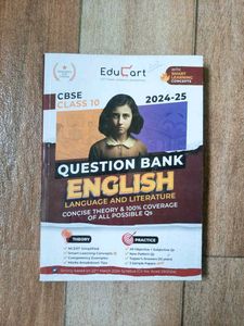 Educart Class10 Eng Lang. And Lit. Question Bank