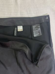 Satin Black Midi Skirt