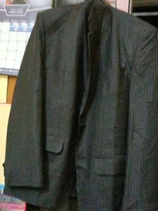 Black Colour Formal Linen Blend Suit Raymond