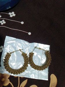 Boho Beaded Hoop Earrings
