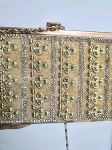 Golden Partywear Clutch
