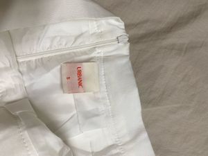 White Pleated Mini Skirt