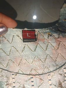 chic sparkly blue kurta