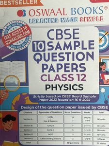 CBSE Class 12 Sample Question Papers