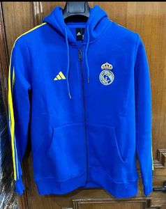 ADIDAS REAL MADRID BLUE ZIPPER HOODIE M (40)