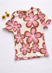 Floral pink cutesy top