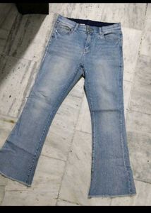 Flared Denim Jeans