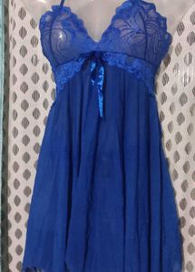 Blue Lace Babydoll Lingerie