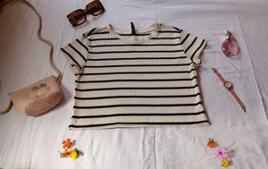 Striped Knit Top